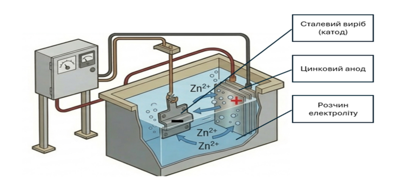 Гальванічне оцинкування металовиробів