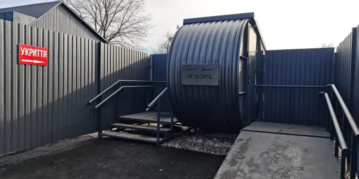 В Україні збудували перше підземне сталеве укриття «Цитадель» для цивільних